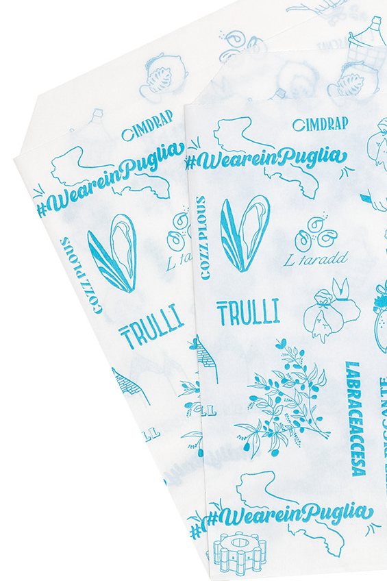 Sacchetti Speedy Snack Antigrasso bianchi 17x20cm